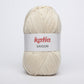 Ovillo de algodón 100% acrílico de la marca Katia. El modelo es Saigon en el color 030