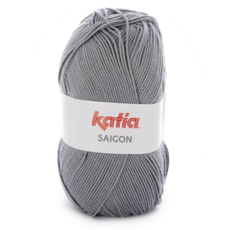 Ovillo de algodón 100% acrílico de la marca Katia. El modelo es Saigon en el color 031