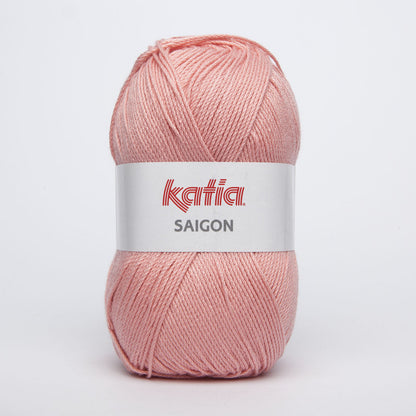 Ovillo de algodón 100% acrílico de la marca Katia. El modelo es Saigon en el color 035