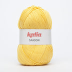 Ovillo de algodón 100% acrílico de la marca Katia. El modelo es Saigon en el color 091