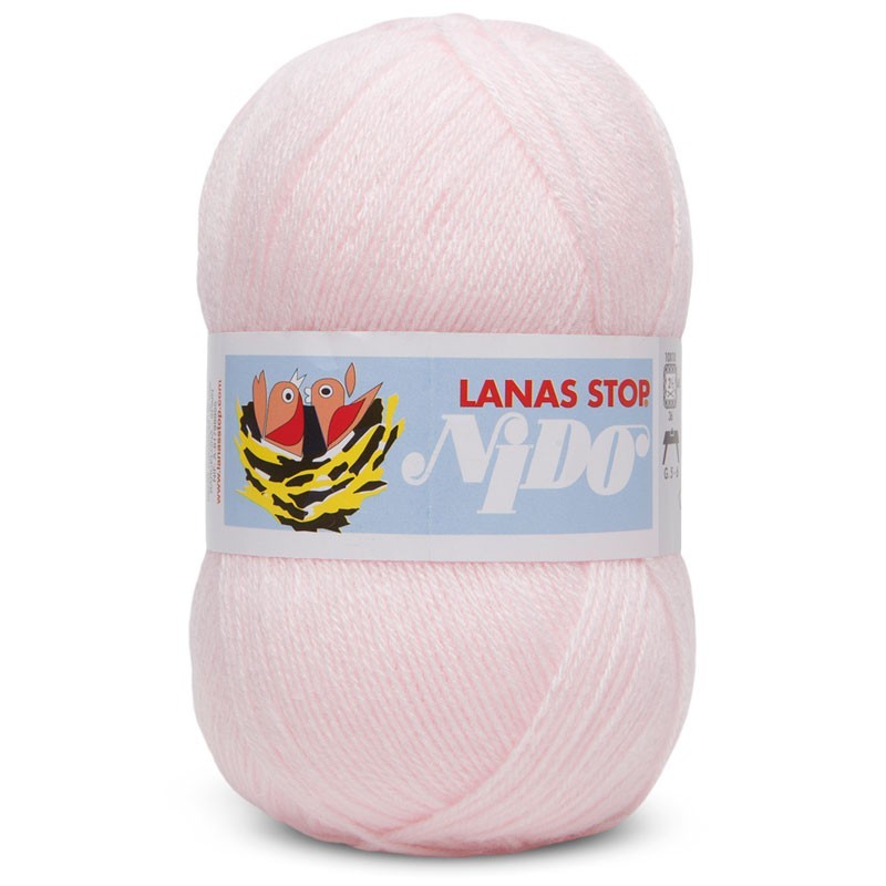 Ovillo de lana 100% acrílica de la marca Lanas Stop. El modelo es Nido en el color 302