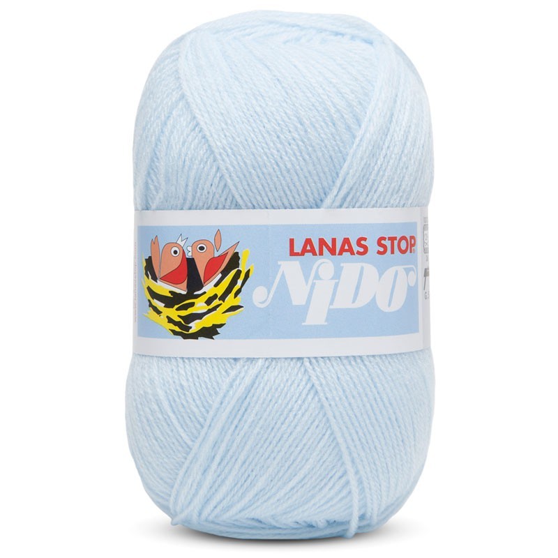 Ovillo de lana 100% acrílica de la marca Lanas Stop. El modelo es Nido en el color 402
