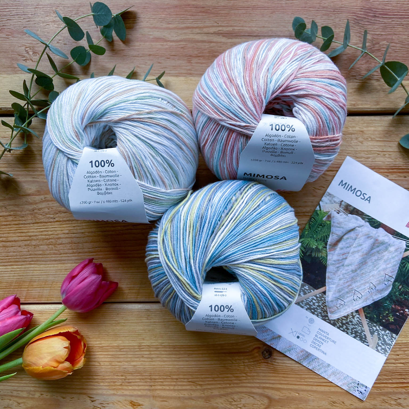 MIMOSA DE KATIA - UN ALGODON JASPEADO QUE COMO DICE SU NOMBRE, TE ENTRARAN GANAS DE ABRAZARLA.
