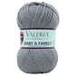 Ovillo de 60% lana  40% acrílico de la marca Valeria di Roma. El modelo es Baby&Family en el color 031