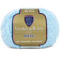 Ovillo de 100% poliamida  de la marca Valeria di Roma. El modelo es Nieve en el color 1