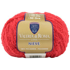Ovillo de 100% poliamida  de la marca Valeria di Roma. El modelo es Nieve en el color 25