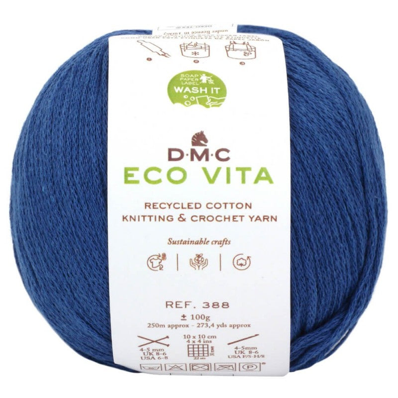 ECO VITA 107 EL COLOR AZULON DE NUESTRO ALGODON RECICLADO DE DMC
