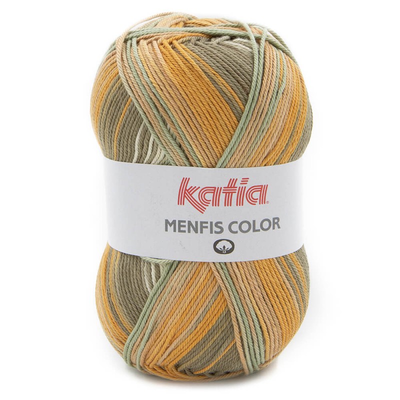MENFIS COLOR DE KATIA - ALGODON ORANICO JASPEADO PAR TEJER
